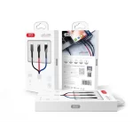 Καλώδιο φόρτισης 3 σε 1 από USB A σε Lightning + Type C + micro USB 1.2m  /  3 in 1 charging cable from USB A to Lightning + Type C + micro USB 1.2m - Image 2