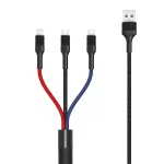Καλώδιο φόρτισης 3 σε 1 από USB A σε Lightning + Type C + micro USB 1.2m  /  3 in 1 charging cable from USB A to Lightning + Type C + micro USB 1.2m - Image 3