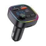 Car FM MP3 Transmitter, Φορτιστής με δυο εξόδους USB-A QC3.0 & USB-C PD3.0 40W και Bluetooth 5.3  /  Car FM MP3 Transmitter, Charger with two USB-A QC3.0 & USB-C PD3.0 40W outputs and Bluetooth 5.3 - Image 4