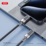 Καλώδιο σιλικόνης TypeC 60W για φόρτιση και μεταφορά δεδομένων 1m, μαύρο    /    Silicone Cable USB Type C to USB Type C Fast Charging 60W length 1m in Black Color