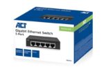 Διακόπτης δικτύωσης 10/100/1000 Mbps 5 θύρες - μεταλλικός σχεδιασμός    /   Networking switch 5 ports   10/100/1000 Mbps - metal design - Image 3