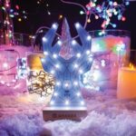 Κιτ συγκόλλησης και προγραμματισμού, πλακέτα XL, πολυεστερικός τάρανδος, με βάση, εκπαιδευτικό και δημιουργικό κιτ κατασκευής STEM   /    Soldering & programming kit, XL board, Poly reindeer, with holder, educational and creative STEM building kit