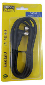 ΚΑΛΩΔΙΟ RF (RG59) ΑΡΣΕΝΙΚΟ-ΘΥΛΗΚΟ 1,5m     /      TV CABLE RF (RG59) MALE-FEMALE 1,5m - Image 2