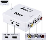 Μετατροπέας RCA female σε HDMI female    /     Converter RCA female to HDMI female White 1pcs - Image 2