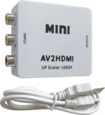 Μετατροπέας RCA female σε HDMI female    /     Converter RCA female to HDMI female White 1pcs