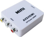 Μετατροπέας RCA female σε HDMI female    /     Converter RCA female to HDMI female White 1pcs - Image 4