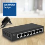 ΣΥΝΔΕΣΗ ΓΙΑ NETWORKING 8 ΘΕΣΕΩΝ ΜΕΤΑΛΛΙΚΗ     /    GIGABIT ETHERNET SWITCH 8 PORT METAL DESIGN