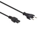 ΚΑΛΩΔΙΟ ΣΥΝΔΕΣΗΣ H03VVH2-F 2G0.75, 2 m, 2.5 A230V     /    Power cable, H03VVH2-F 2G0.75, 2 m, 2.5 A230V, 625 W, type C (Euro plug) to C7, for indoor use, PVC, black