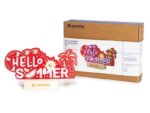 Κιτ συναρμολόγησης XL πλακέτα, Hello Summer, με βάση, εκπαιδευτικό και δημιουργικό κιτ κατασκευής STEM   /   Soldering kit, XL board, Hello Summer, with holder, educational and creative STEM building kit