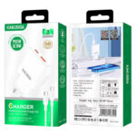 ΦΟΡΤΙΣΤΗΣ USB 25W ΜΕ ΚΑΛΩΔΙΟ ΤYPE"C" ΛΕΥΚΟΣ     /     CHARGER 25W USB+TYPE C WHITE